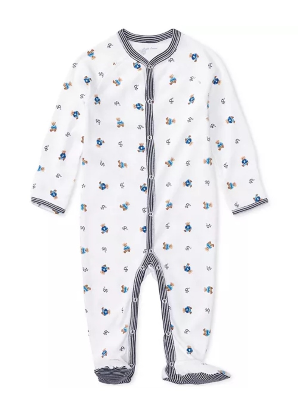 Polo Ralph Lauren Baby Boys Bear Cotton Footed Coverall